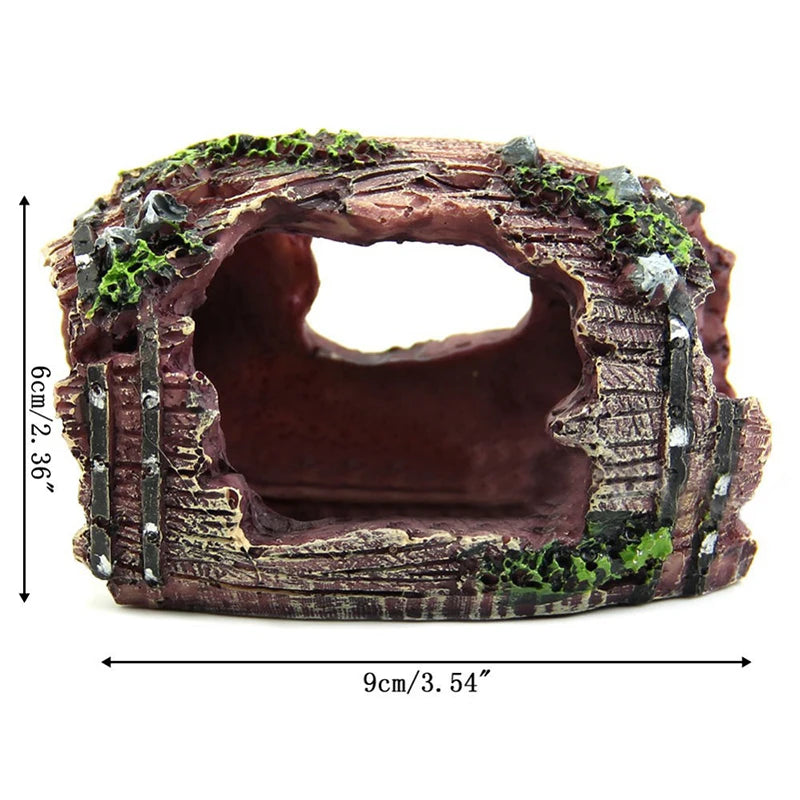 Barrel Cave Aquarium Decoration
