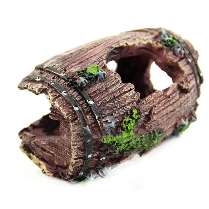 Barrel Cave Aquarium Decoration