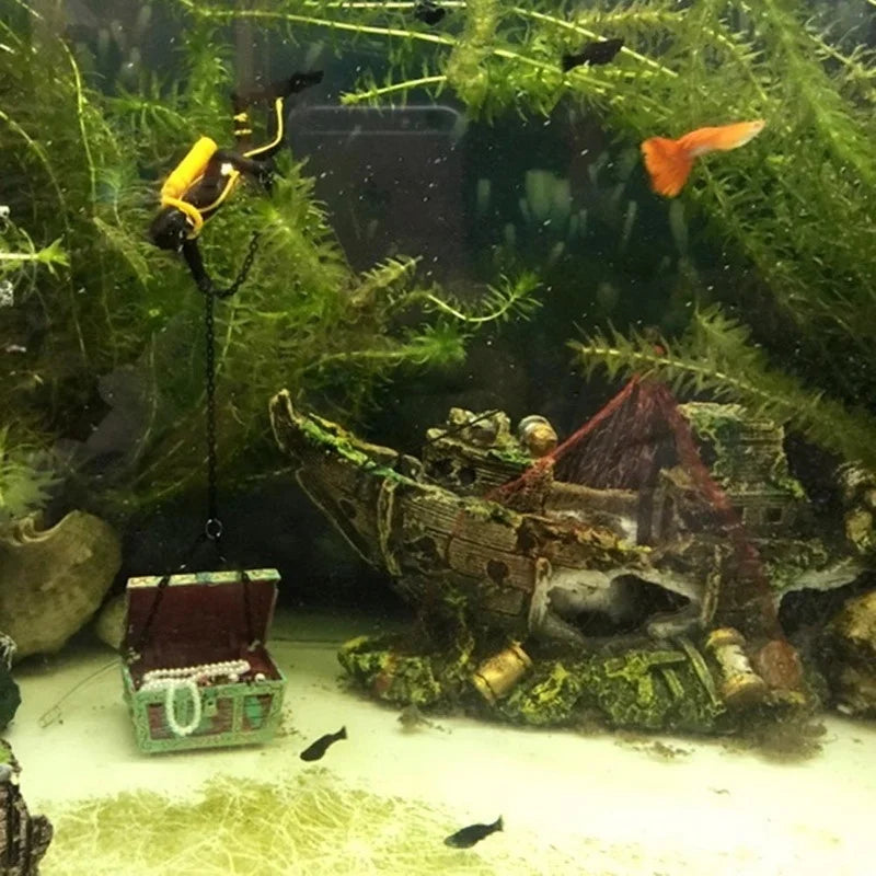 Pirate Ship Aquarium Decoration
