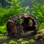 Barrel Cave Aquarium Decoration